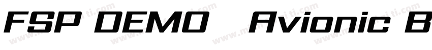 FSP DEMO   Avionic Bold Regular字体转换